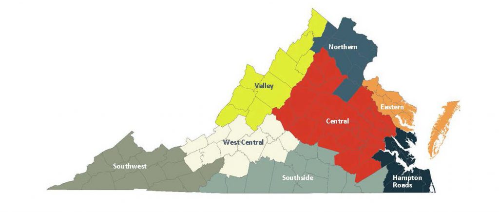 Home Prices by Region in VA